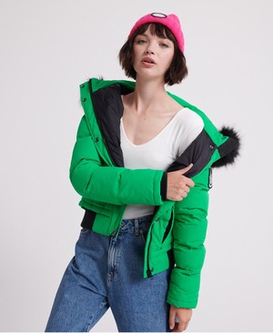 Superdry Everest Ella Bomber Női Kabát Menta | NPDET4197